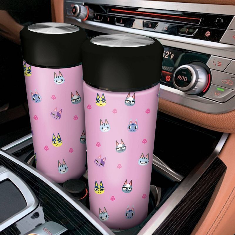 Nintendo Animal Crossing 17oz Stainless Steel Water Bottle - Cats