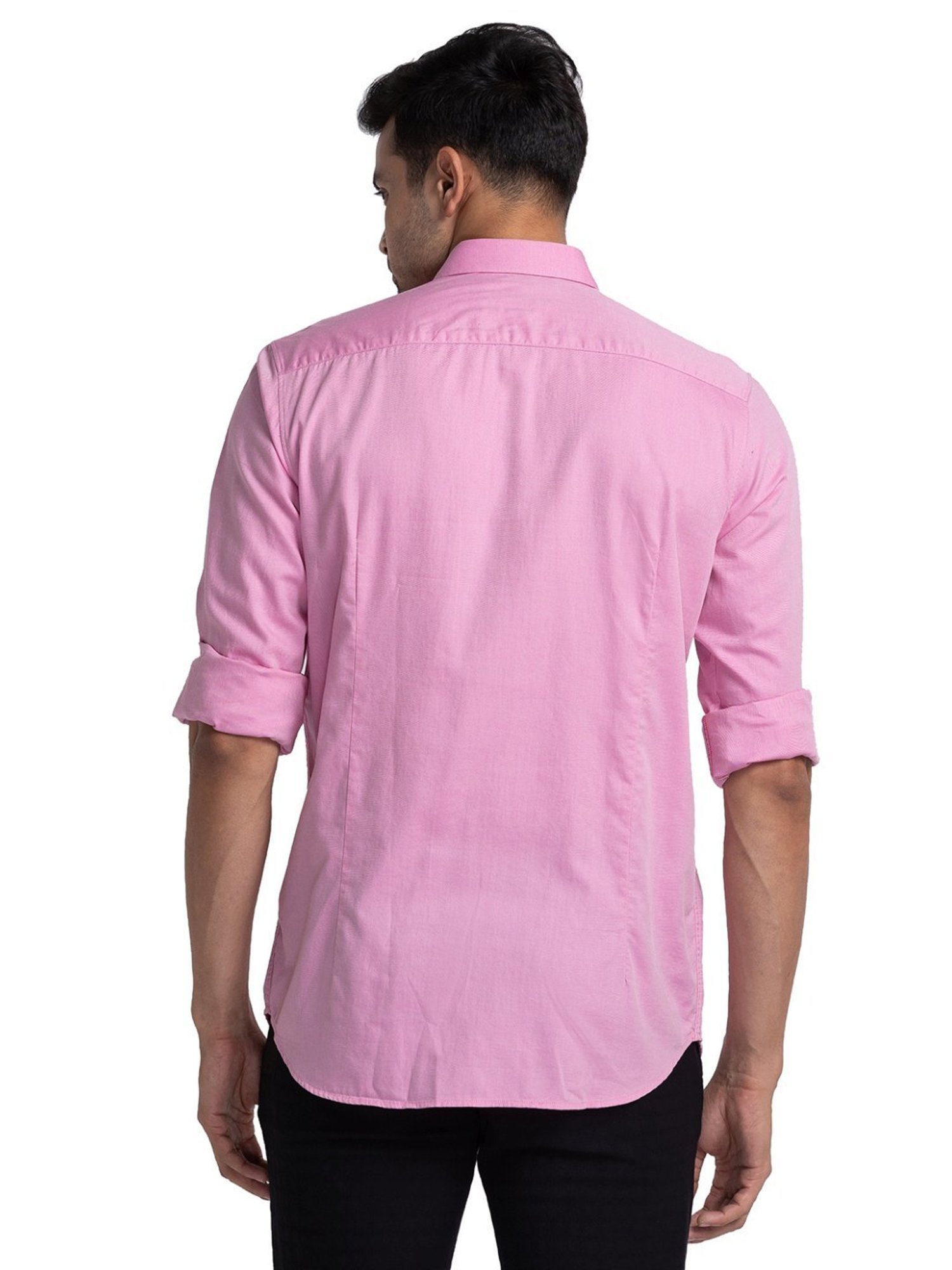 Raymond Medium Red Cotton Regular Fit Shirt