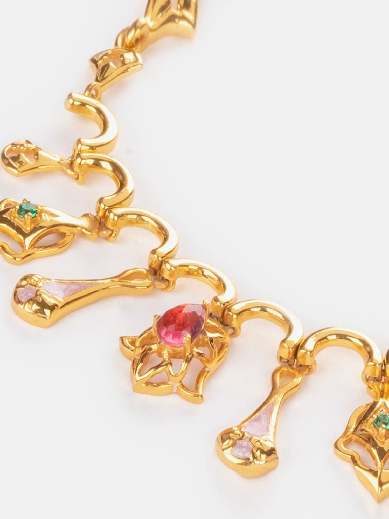 Shaya 92.5 Sterling Silver Yellow Gold Shaadi Squad Bridechilla Flexible Fit Bracelet for Women