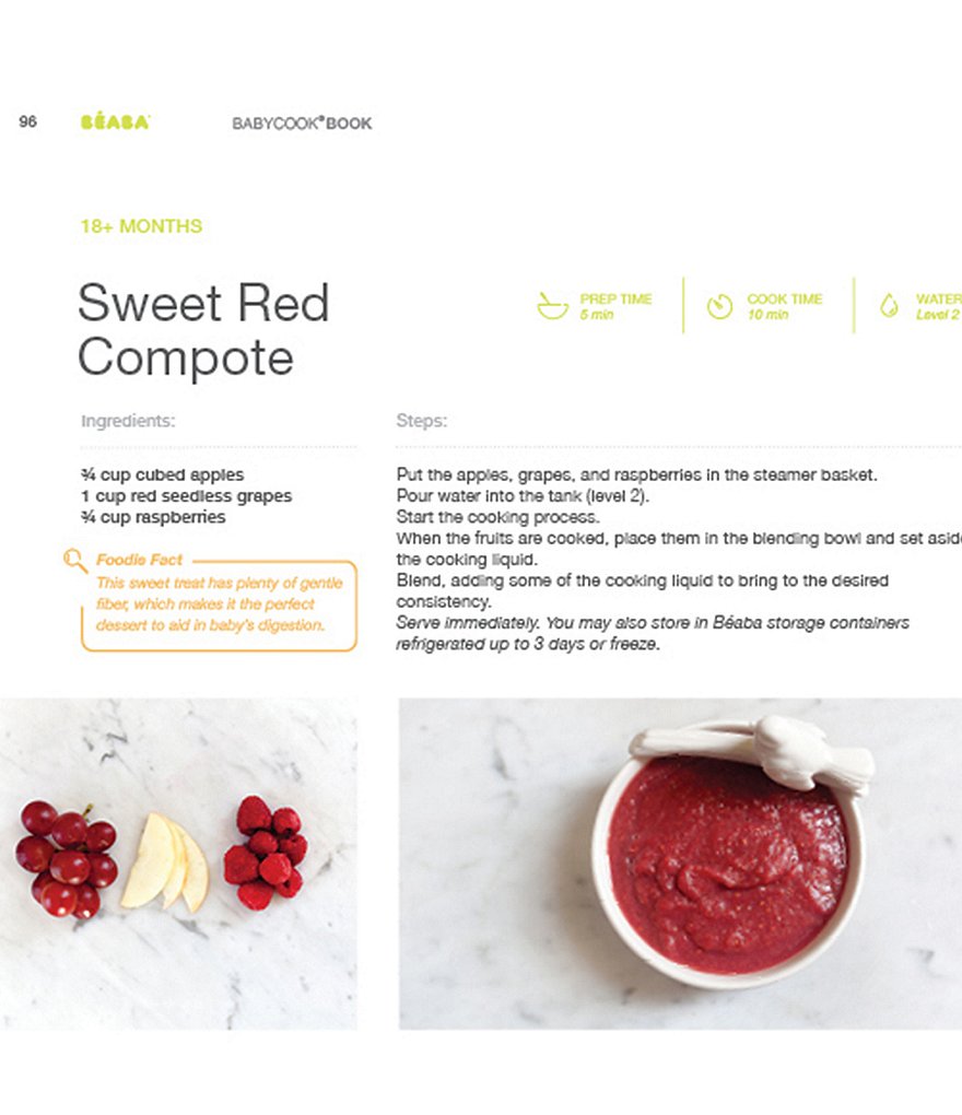 BEABA Babycook&reg; Cookbook Recipes for a Healthy Eater