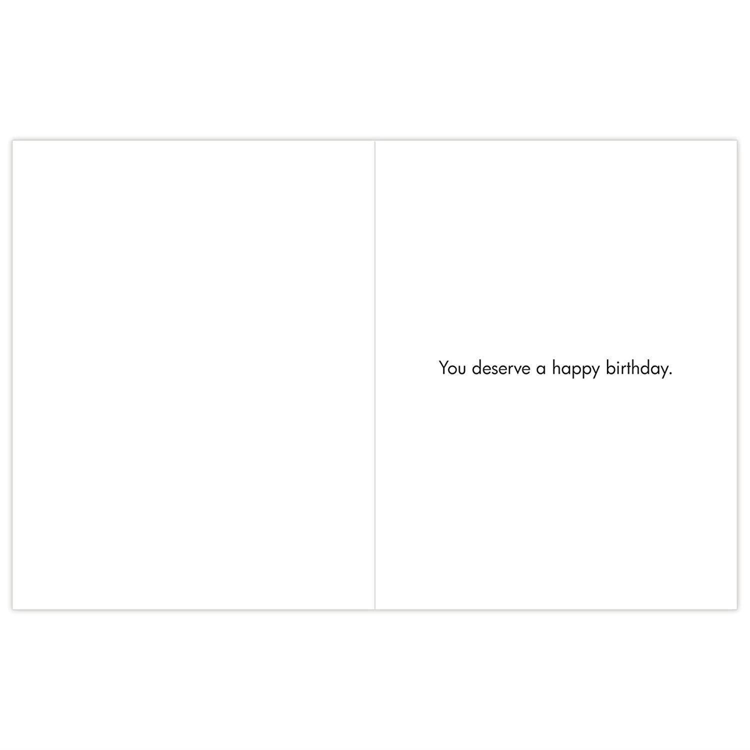 J4077BDG Jumbo Funny Birthday Card: Drink Coffee and Wine; With Envelope (Extra Large Size: 8.5" x 11")