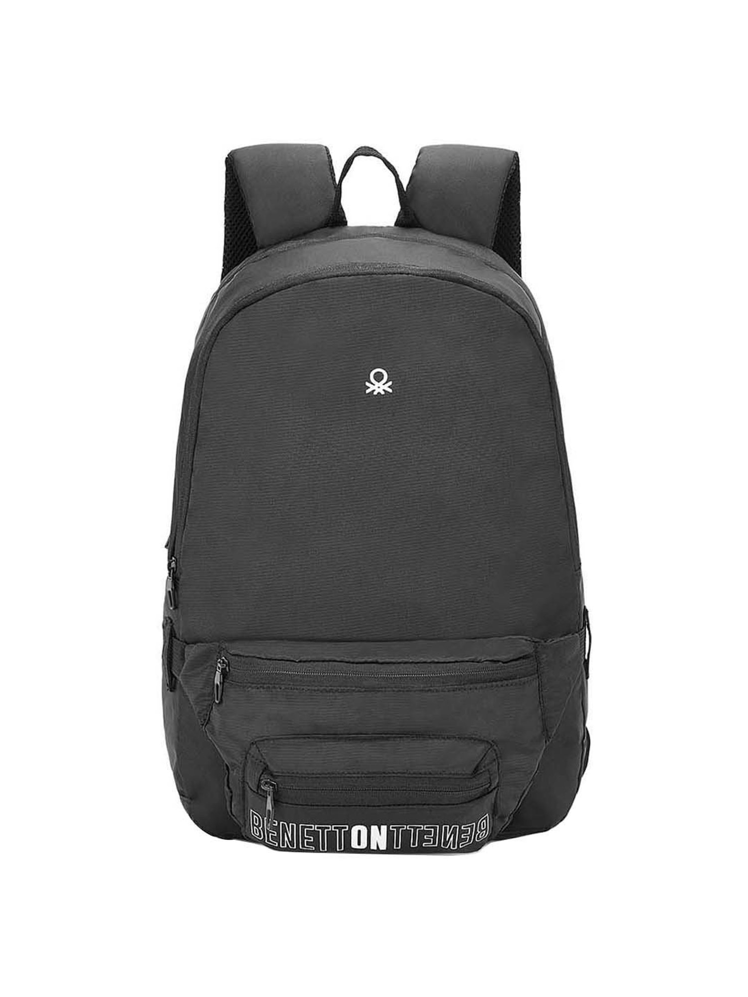 United Colors of Benetton Olivine 9 Ltrs Black Small Laptop Backpack
