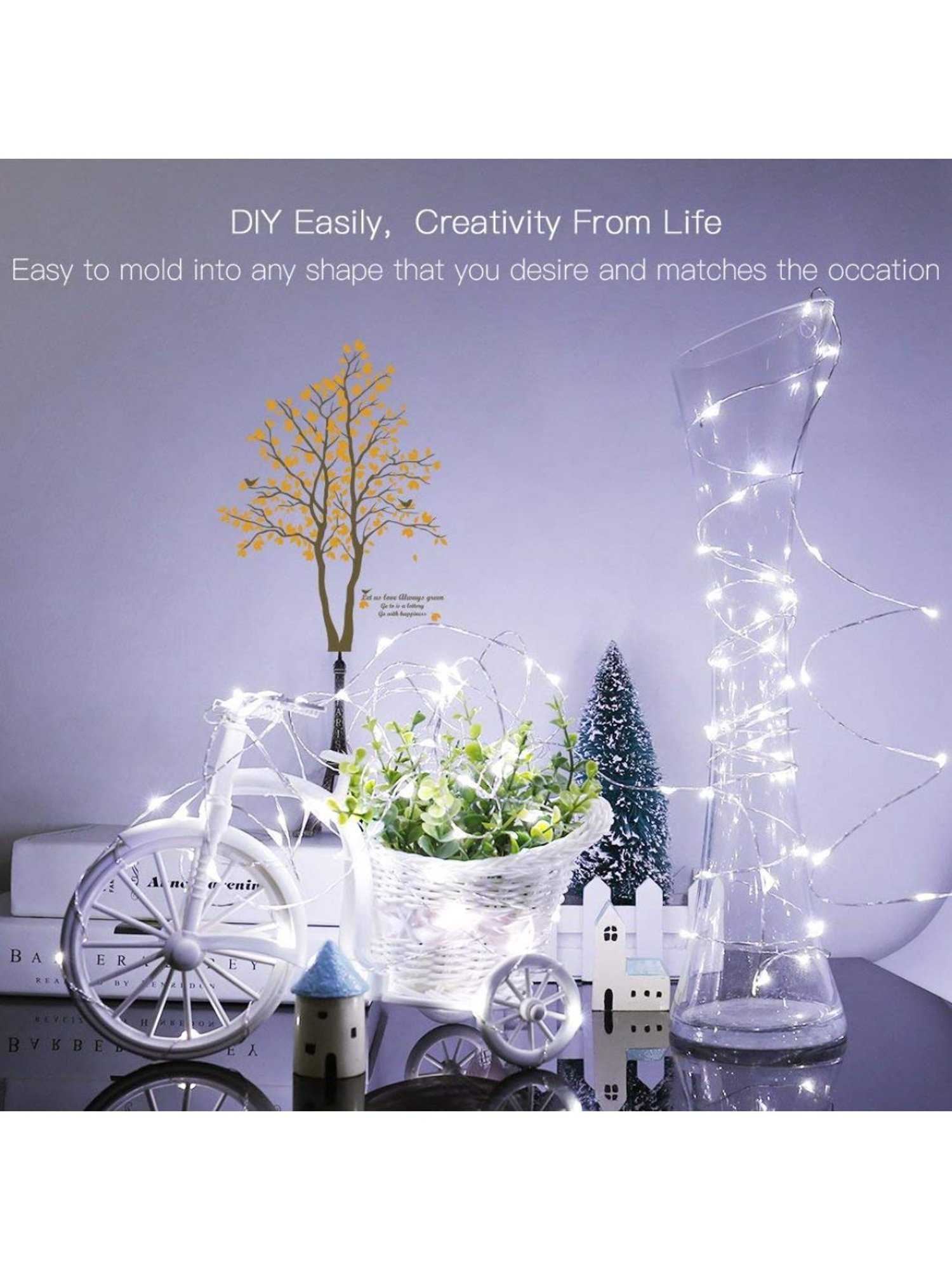 XERGY 10 m USB Powered 100 LED s Waterproof String Light for Indoor/Outdoor Decoration (Cool White)