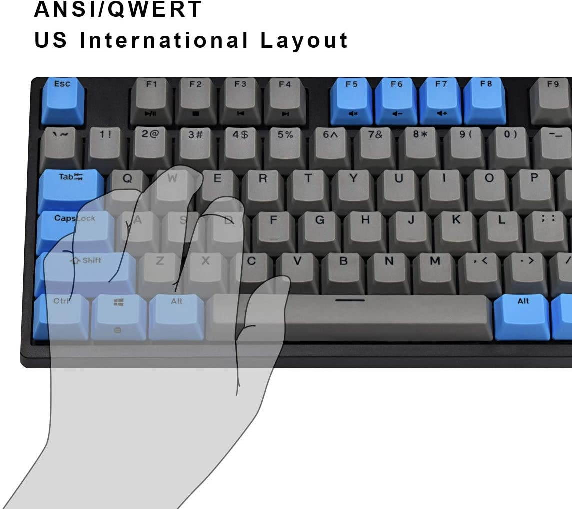 Durgod Taurus K320 TKL Wired Mechanical Gaming Keyboard - 87 Key - Double Shot PBT - NKRO - USB Type C (Cherry Brown,Black)