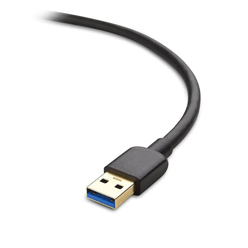Short Micro USB 30 USB to USB Micro B in Black 3 ft