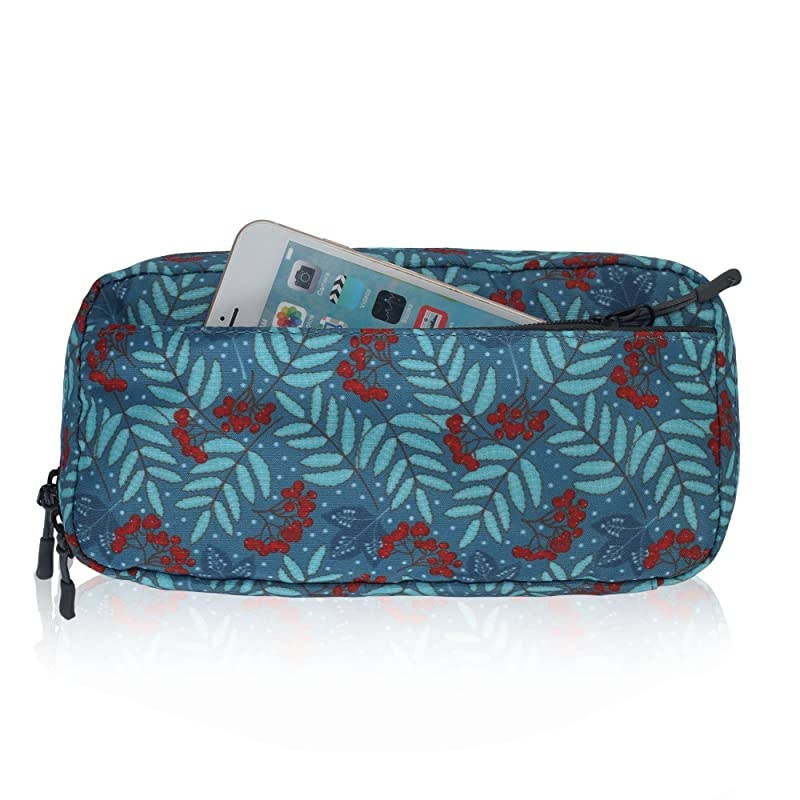 Cord Organizer Small Electronics Case Gadget Pouch Phone Accessories Storage Bag Cherry