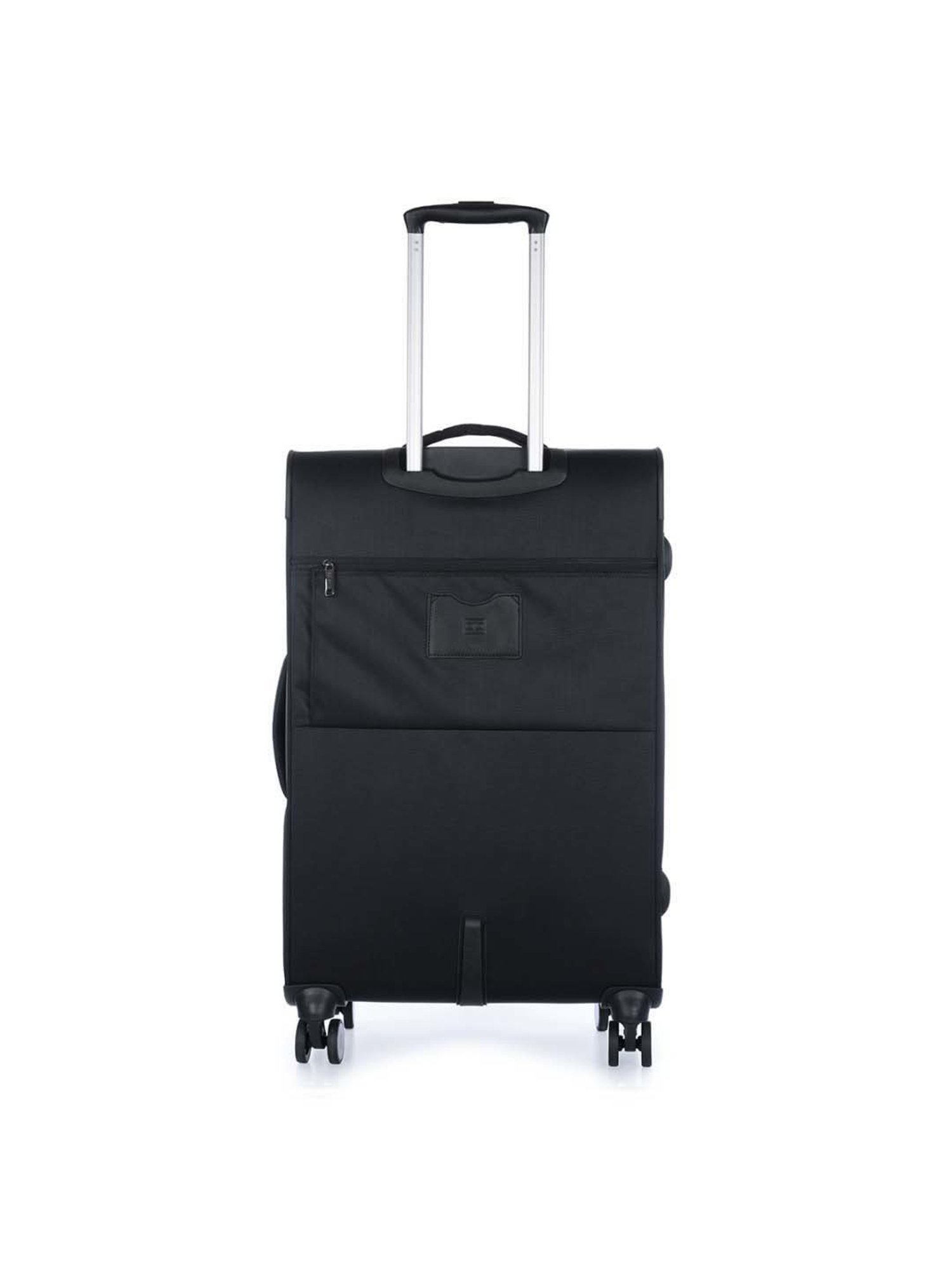 Tommy Hilfiger Kingsville Black Printed Large Soft Trolley Bag - 47 cm