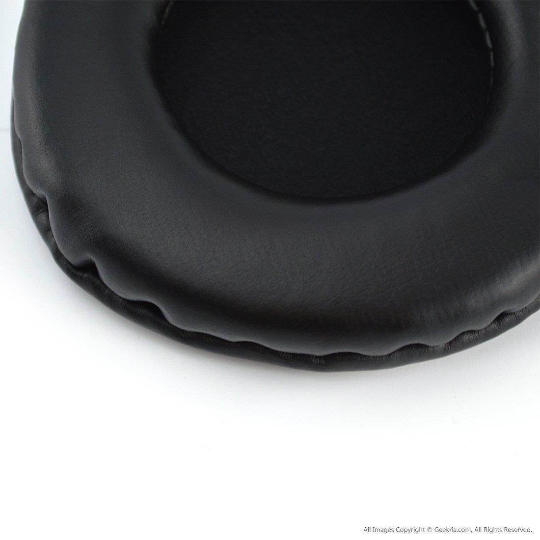 Geekria Earpad for TECHNICS RP-DH1200 DJ, SONY MDR-V700, Z700, V700DJ, ATH-T2, ATH-PRO700 Headphones Replacement Ear Pad / Ear Cushion / Ear Cover / Earpads Repair Parts (Black Leather)