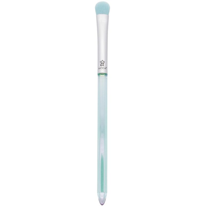 MODA Brush Mythical 5pc Airy Aquamarine Crystal Makeup Brush Set, Includes - Powder, Radiance, Shadow, and Angle Eyeliner Brushes