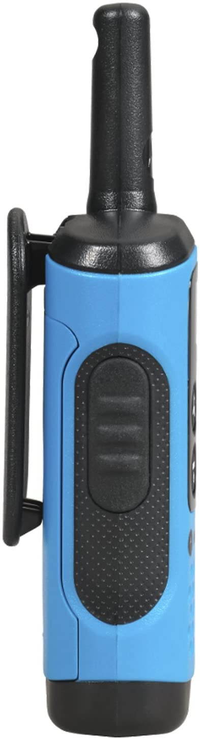 MOTOROLA T100TP Two Way Radio,Blue,Alkaline,PK3