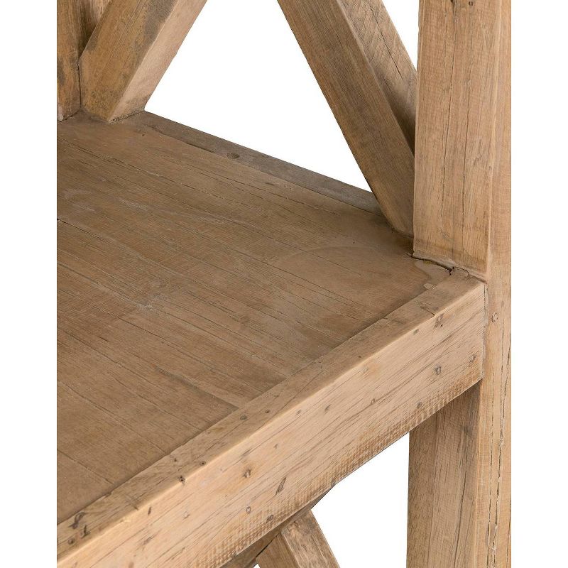 75" Birch Rubberwood Bookcase Brown - East At Main