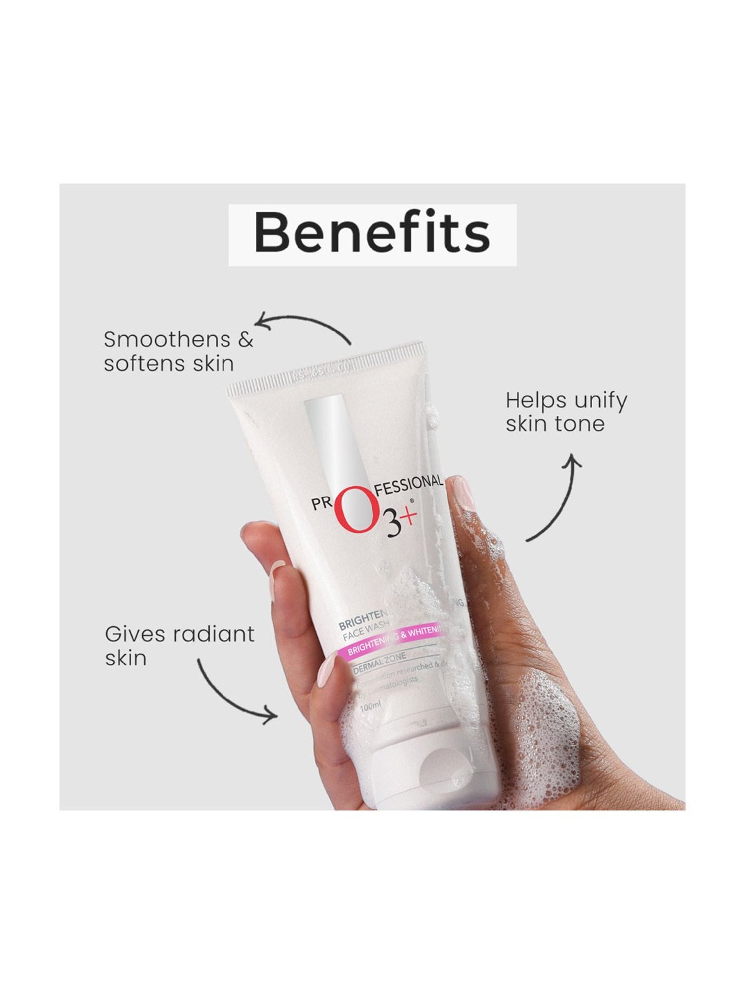 O3+ Brightening & Whitening Face Wash - 100 gm