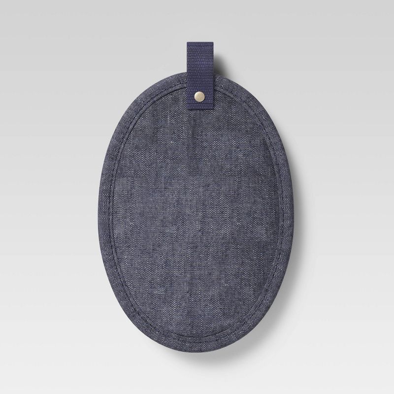 Cotton Chambray Pot Holder Blue - Project 62™