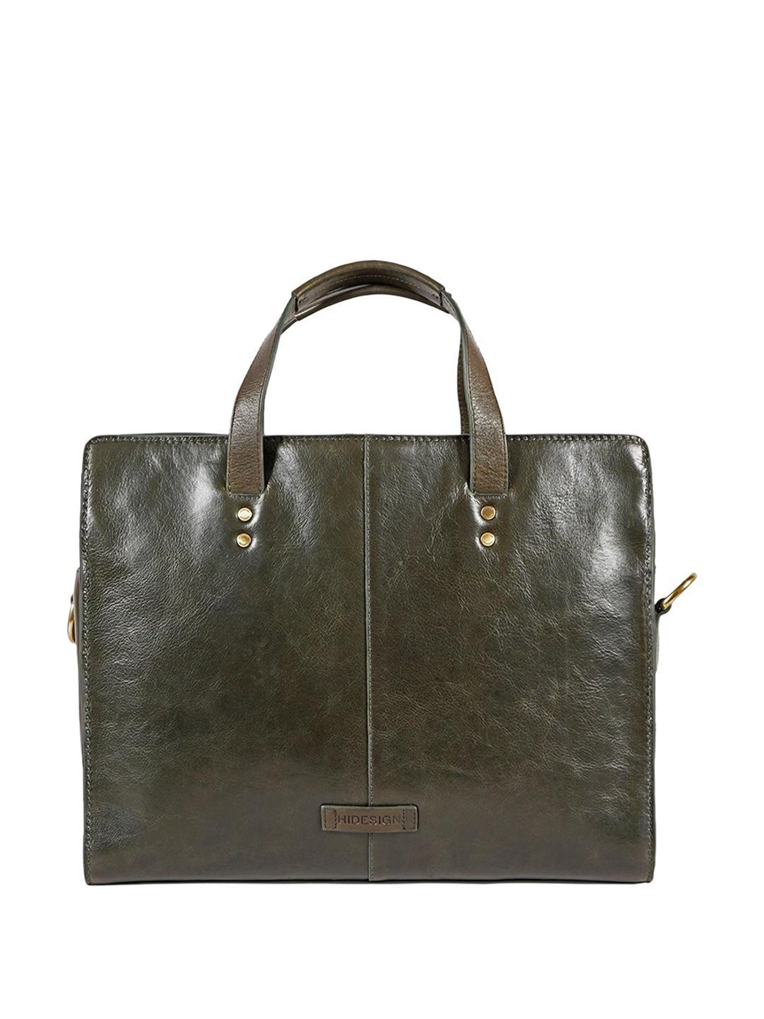 Hidesign La Plata 03 Large Mens Laptop Bag - Olive