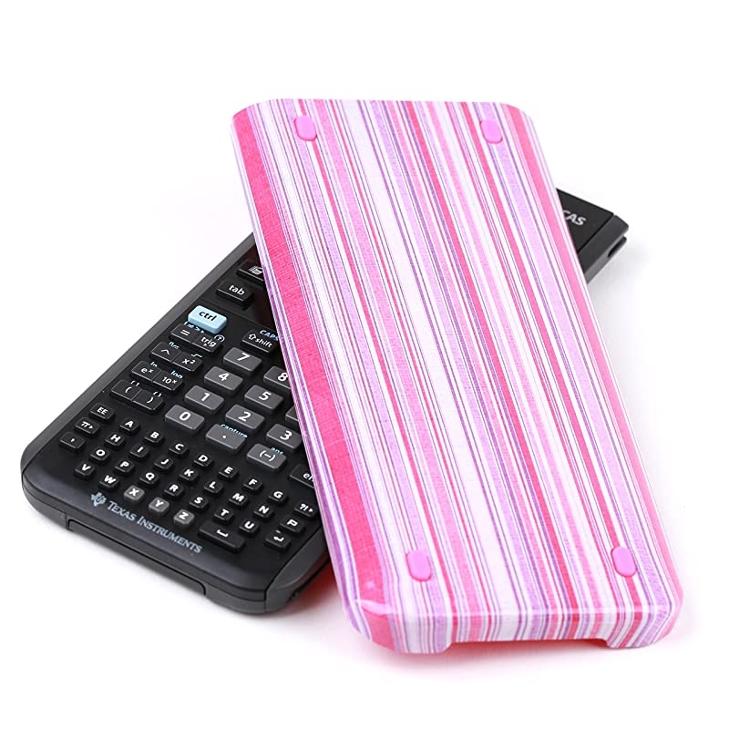 Hard Slide CaseCover for TI Nspire CXCX CAS Graphing Calculator Pink Stripe