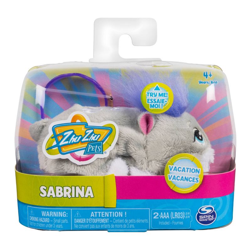 Zhu Zhu Pets - Vacation Sabrina 4" Hamster Toy with Sound and Movement