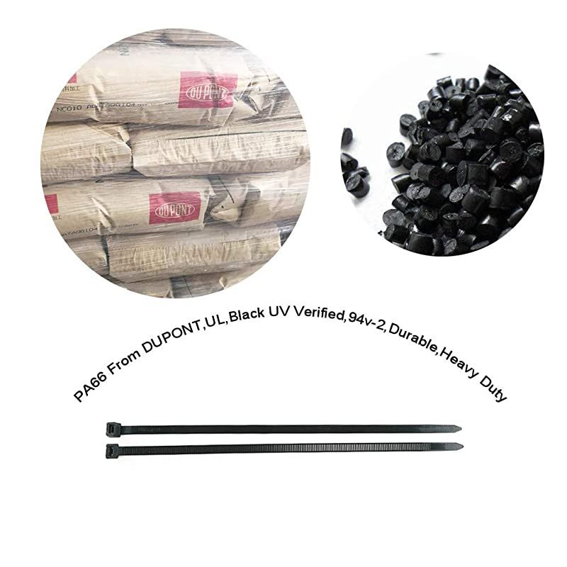 UV Resistant Heavy Duty Zip Ties 24 Inch 50 Pack Black Large Plastic Ties Straps 175 LBS Tensile Strength Long DurableOutdoor Purposeor Purpose