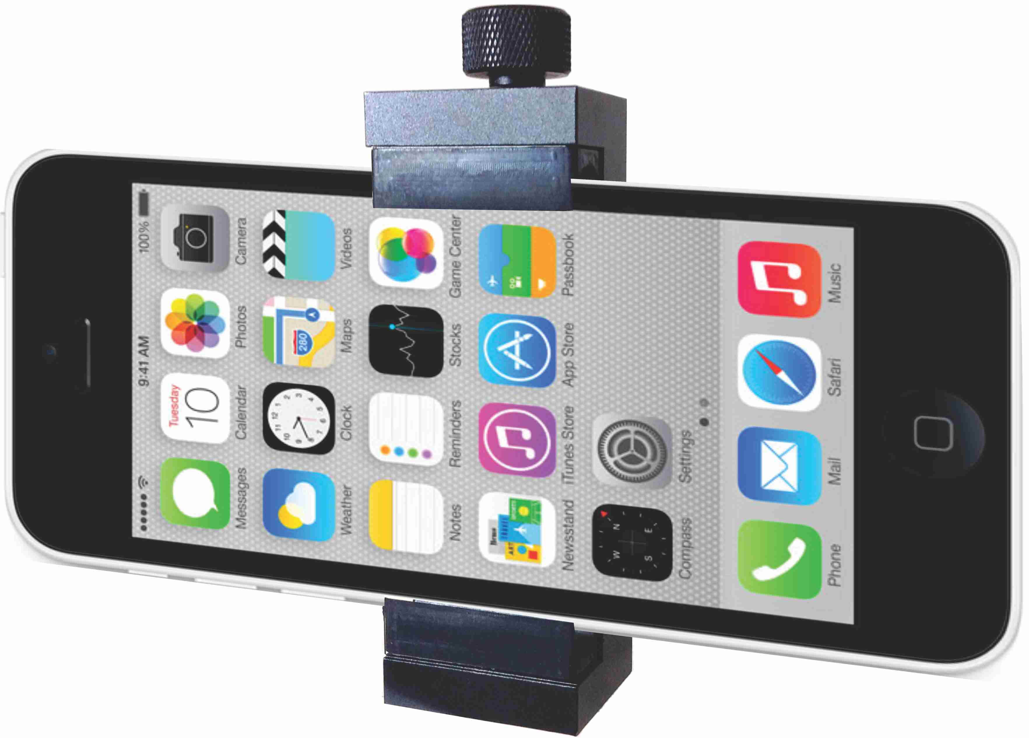 Smart Bracket Cell Phone Mount - Heavy Duty CNC Aluminum adjustable cell phone mount.