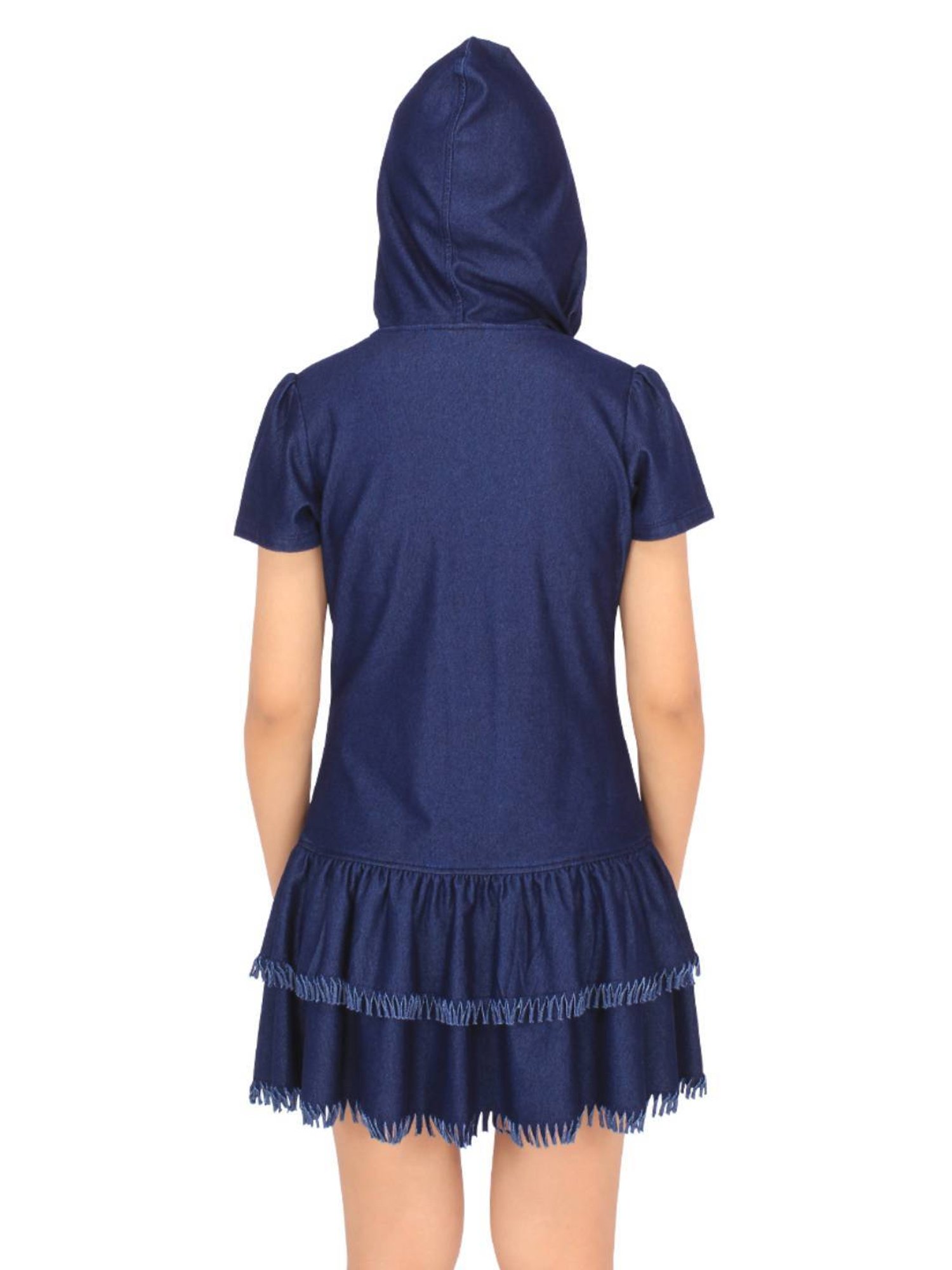 Cutecumber Kids Navy Embroidered Dress