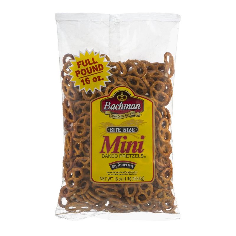 Bachman Bite Size Mini Baked Pretzels - 16oz