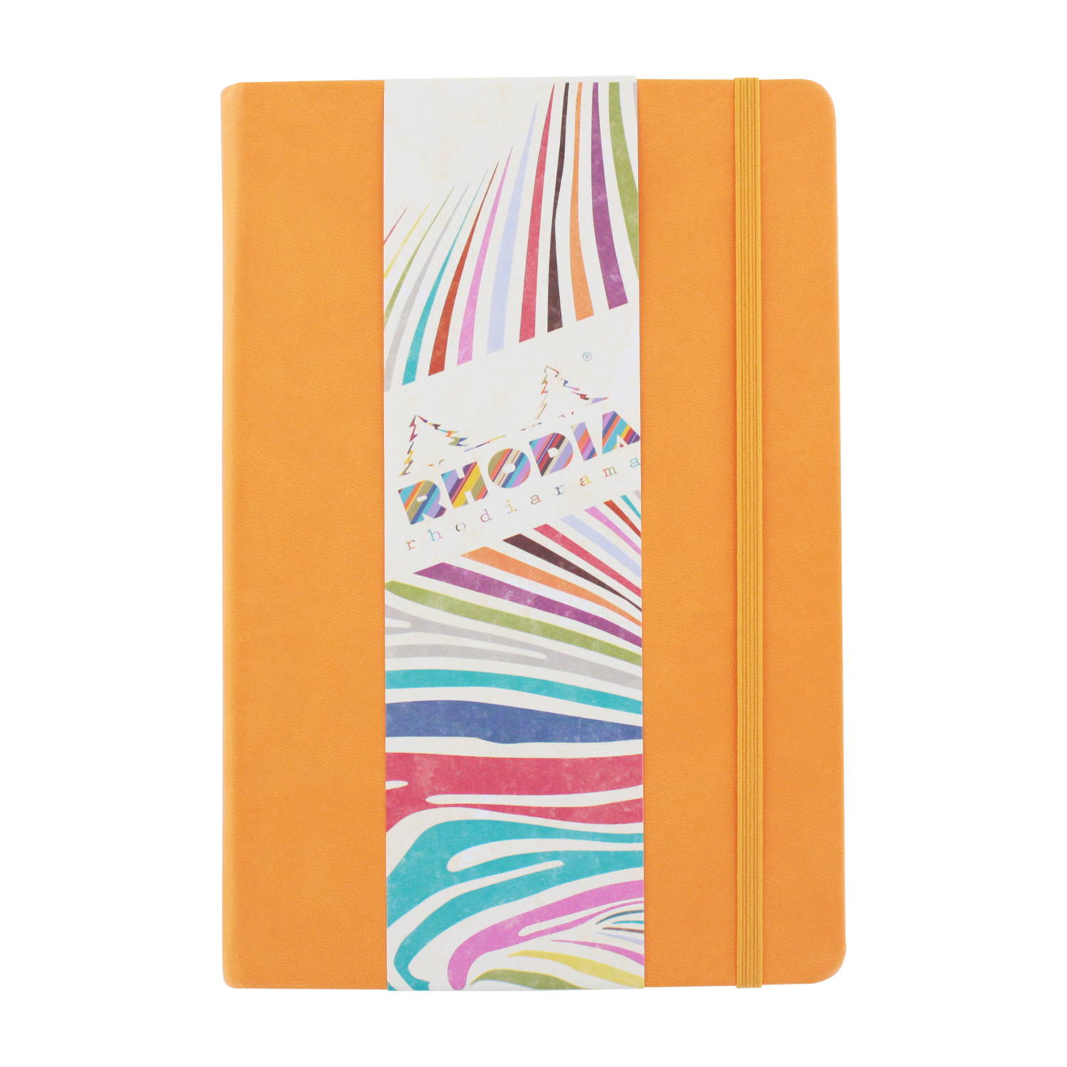 Rhodia Rhodiarama A5 Webnotebook, 5.5 in x 8.25, Lined - Orange (118755)