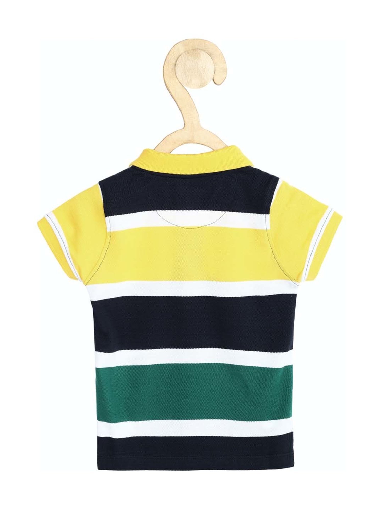 Allen Solly Junior Yellow Logo Print Polo T-Shirt