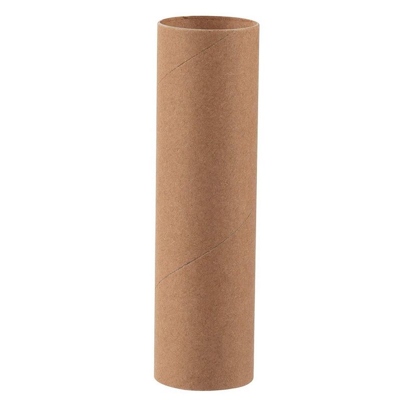Genie Crafts 24 Pack Craft Rolls - Round Cardborad Paper Tubes for DIY Crafts and Classroom Art Projects - 1.6 x 3.9 inches Brown