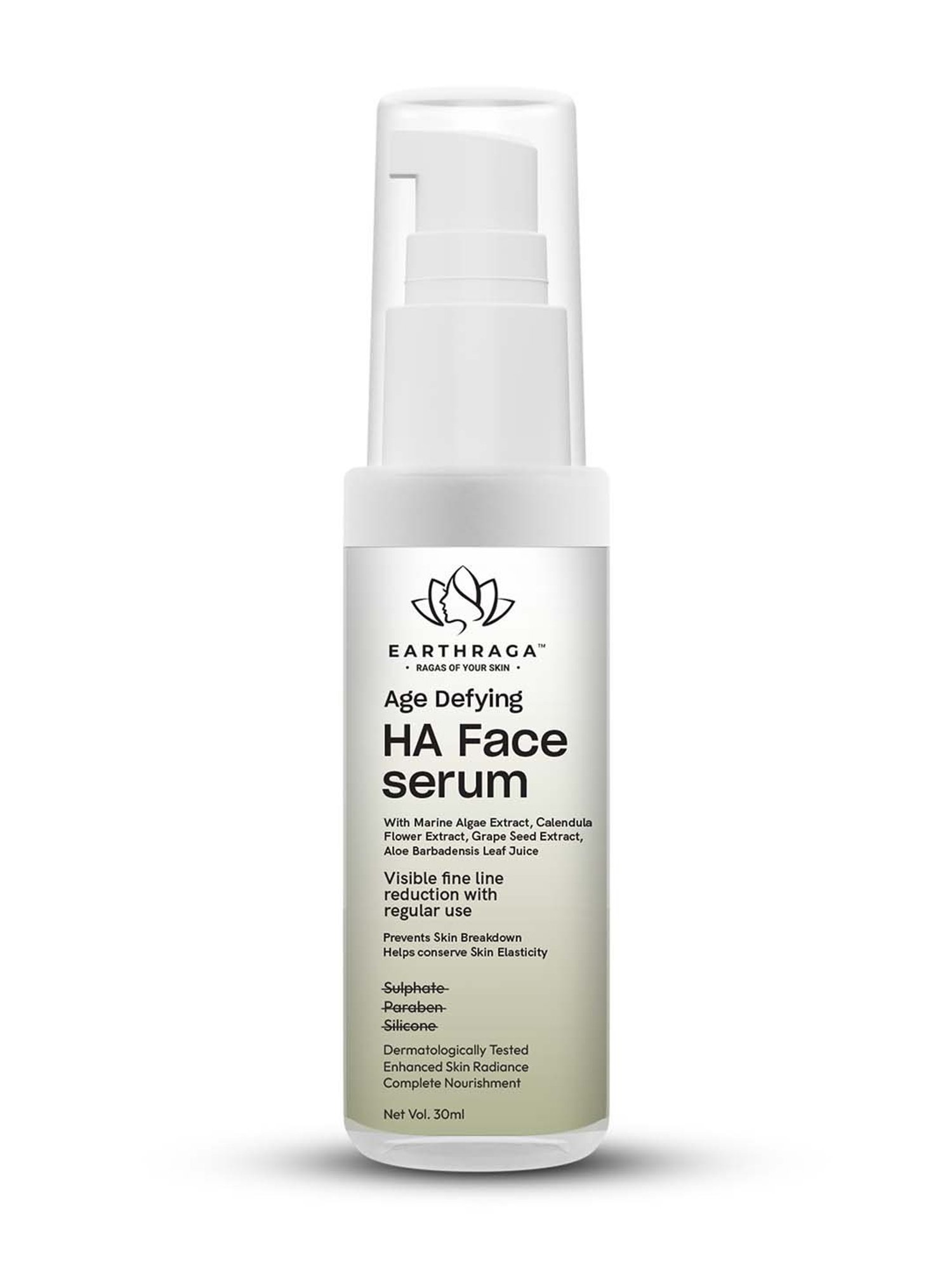 Earthraga Age Defying HA Face Serum - 30 ml