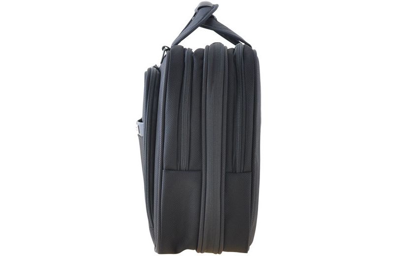 Codi Phantom Carrying Case (Messenger) for 16" Notebook - Black - Ballistic Nylon, Leather Handle - Checkpoint Friendly