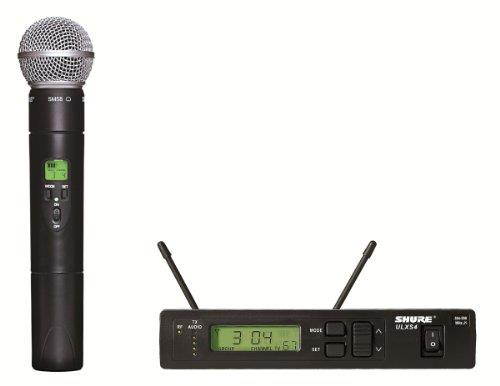 Shure ULXS-2458 UHF Wireless Mic System With SM58 UHF Handheld Wireless Mic System