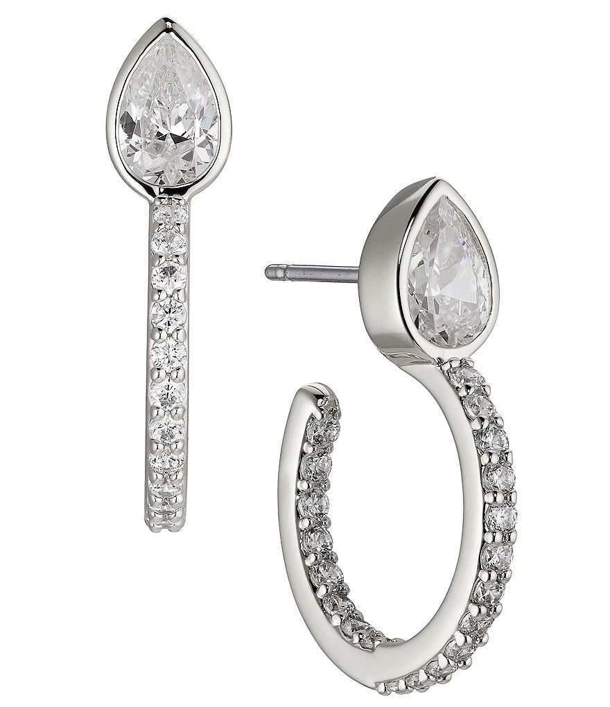 Nadri Coco CZ Hoop Earrings