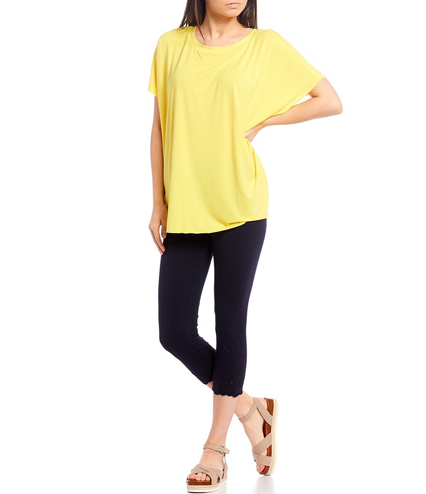 Commando Faux Leather Crocodile-Embossed Legging