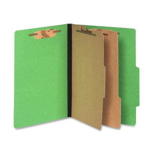 Acco 15665  ColorLife Presstex Classification Folder Letter - 8.50" W x 11" L - 3" Expansion - Presstex, Acrylic - 2 Dividers - Green - 10 / Box