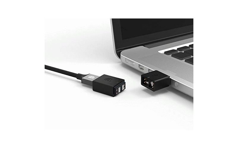 Griffin Breaksafe Magnetic Breakaway USB Adaptor, Standard USB Type A - Safely Disconnects from Charger or Computer