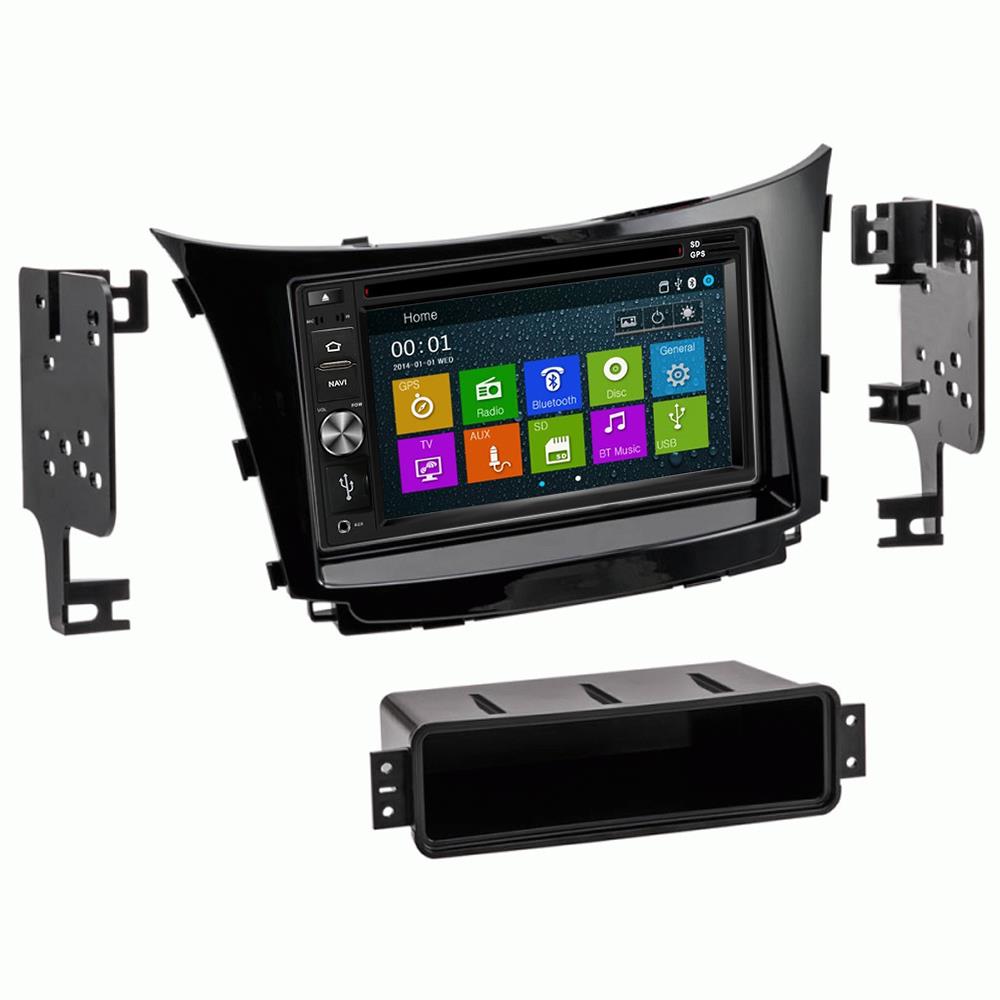 Otto Navi In Dash Navigation System DVD GPS Navigation Multimedia Radio and Dash Kit for Hyundai Elantra GT 2016-2017 (with factory navigation)