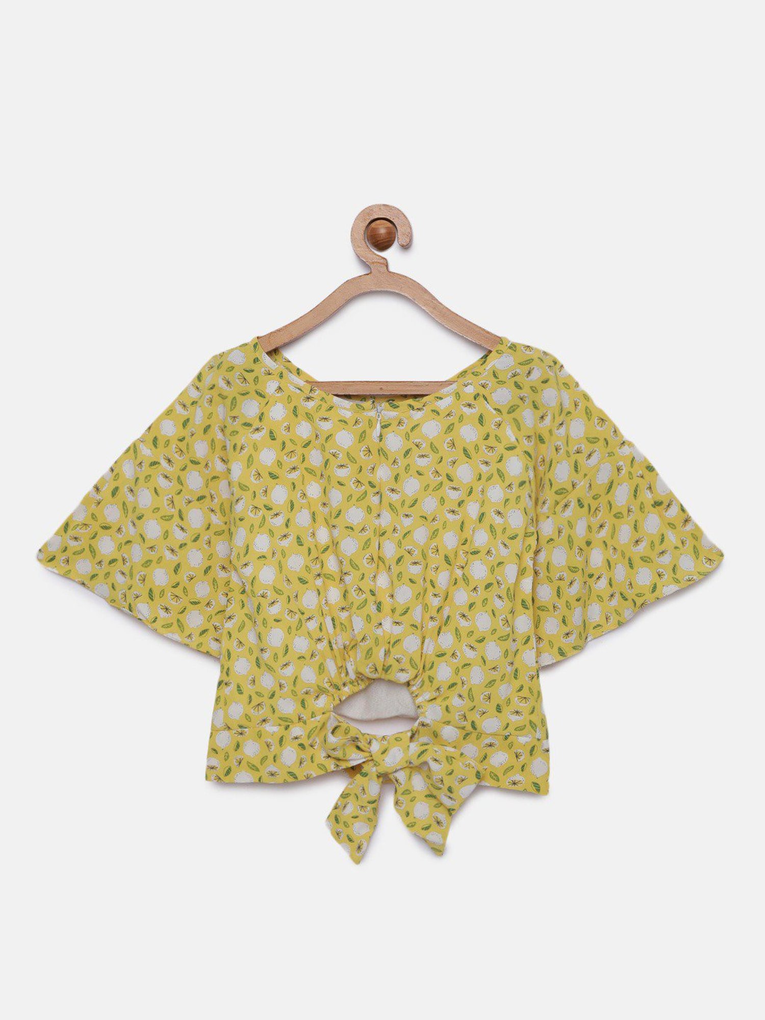Tiny Girl Mustard Printed Top