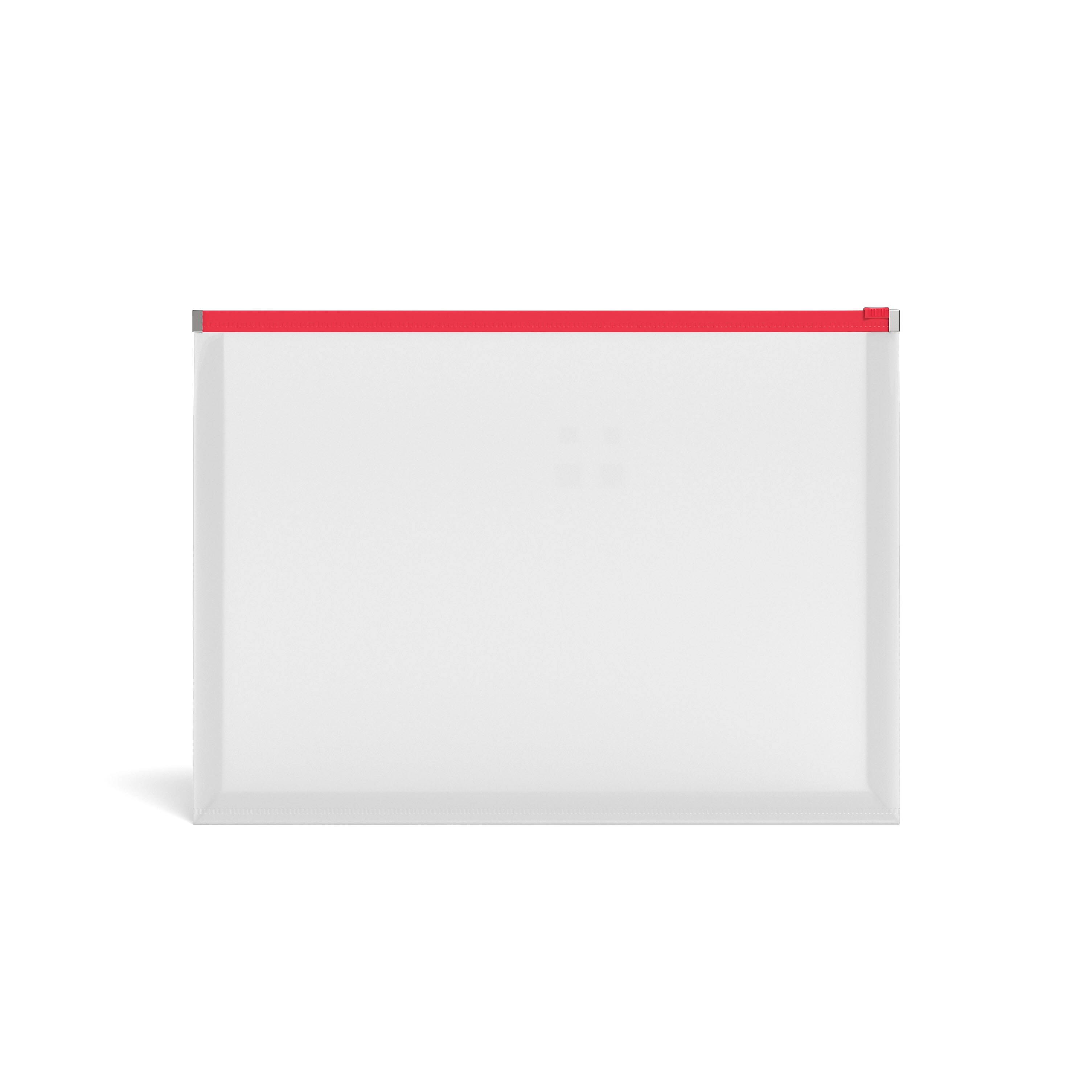 MyOfficeInnovations Poly Zip Envelopes Legal Size Clear with Assorted Zippers 5