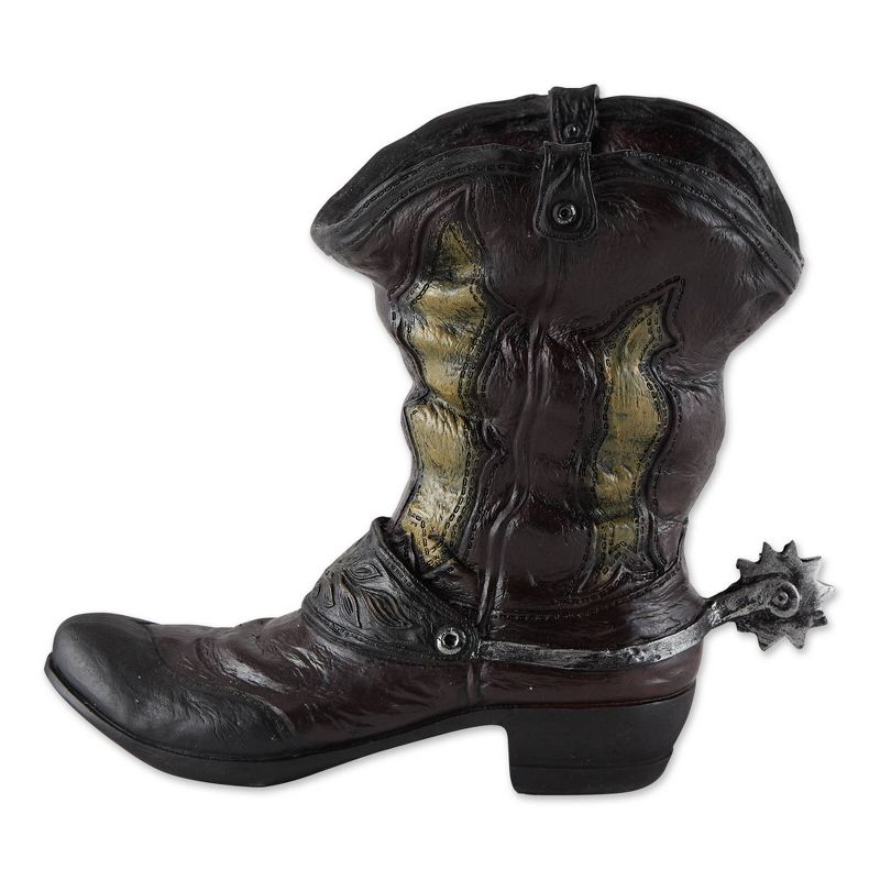 6.1" Indoor/Outdoor Polyresin Spurred Cowboy Boot Planter - Zings & Thingz