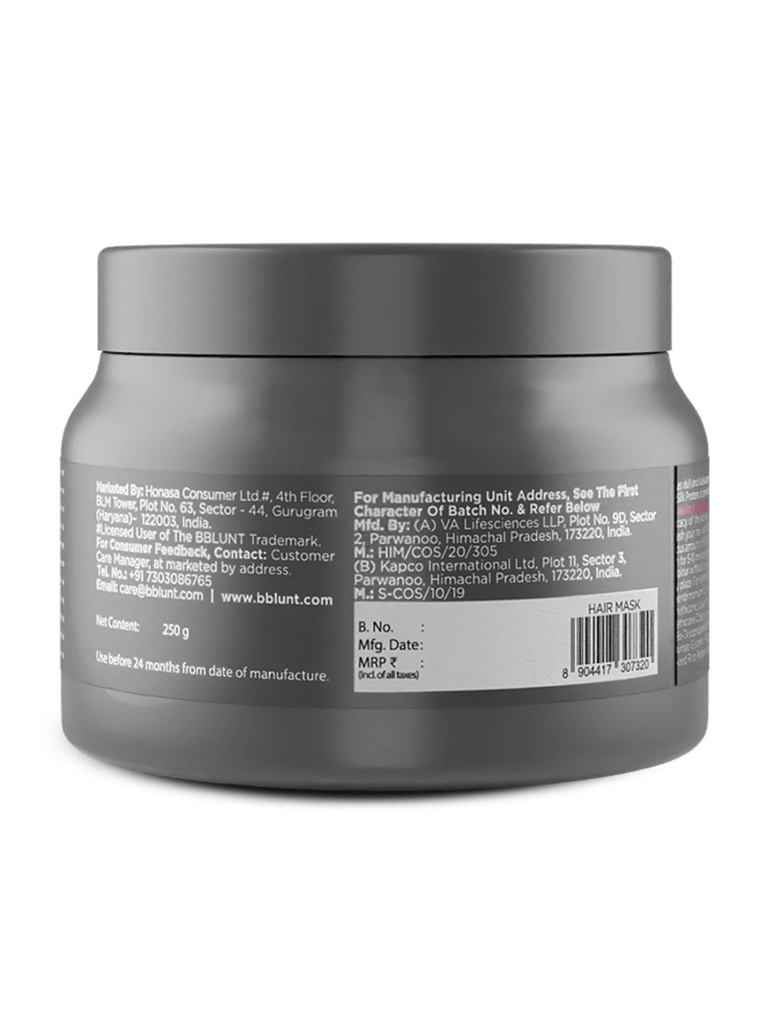 BBlunt Intense Shine Hair Mask - 250 gm