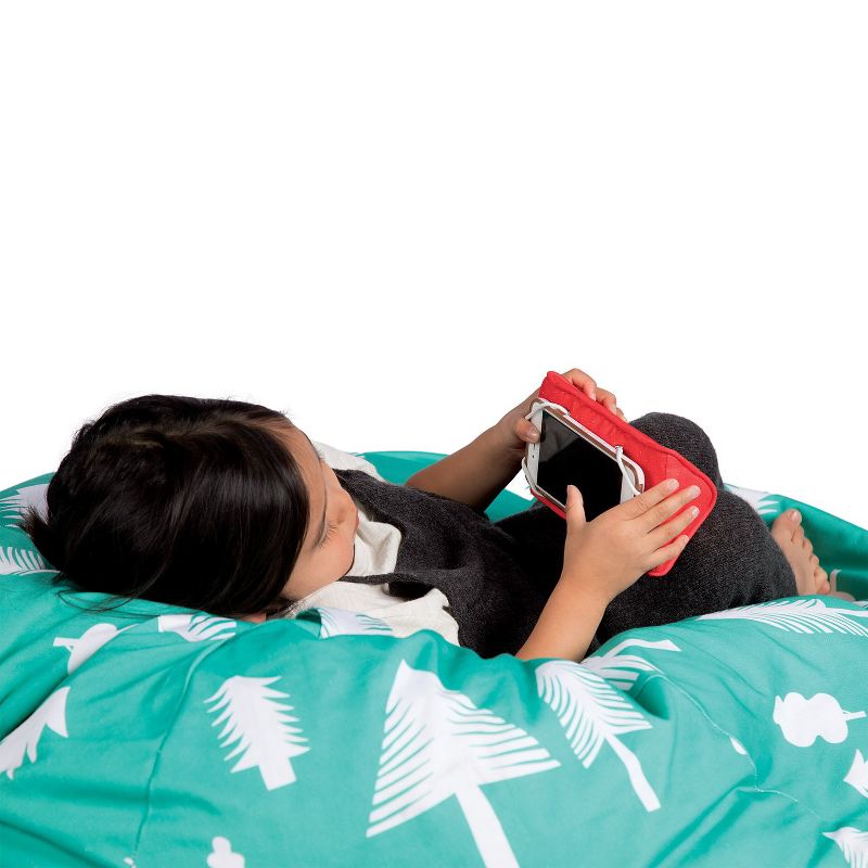 Manhattan Toy Adjustable Vertical and Horizontal Red Phone Wedge for iPhone 8/7/6, Galaxy S9/S8, Google Pixel and More Cell Phone Holder