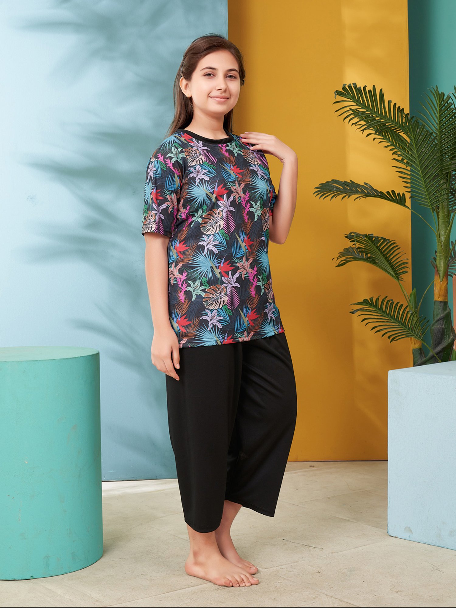 IO Kids Multicolor Printed Maillot