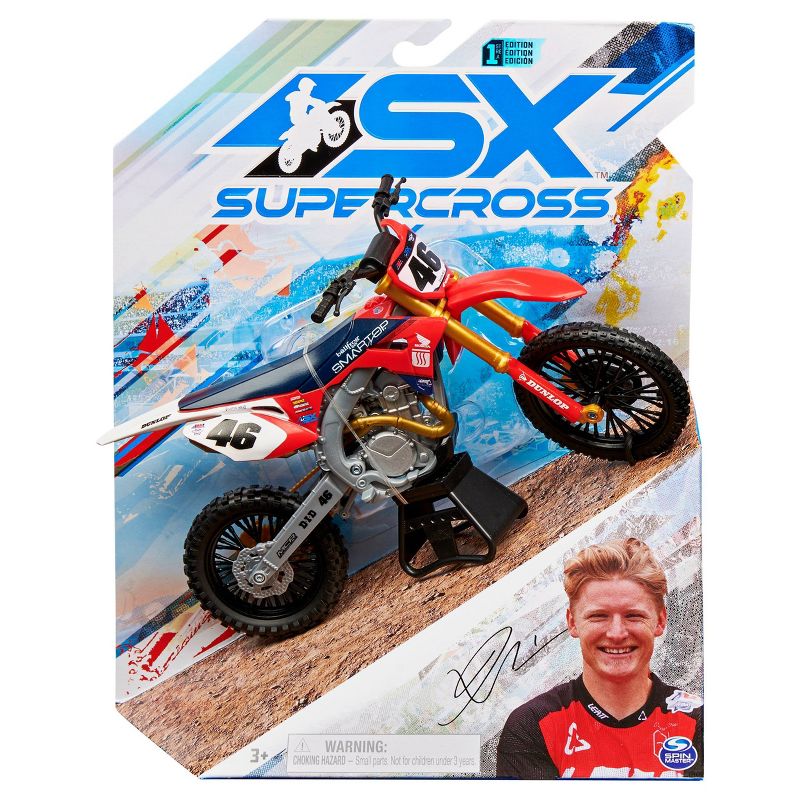 Supercross - 1:10 Scale Die Cast Collector Motorcycle - Justin Hill