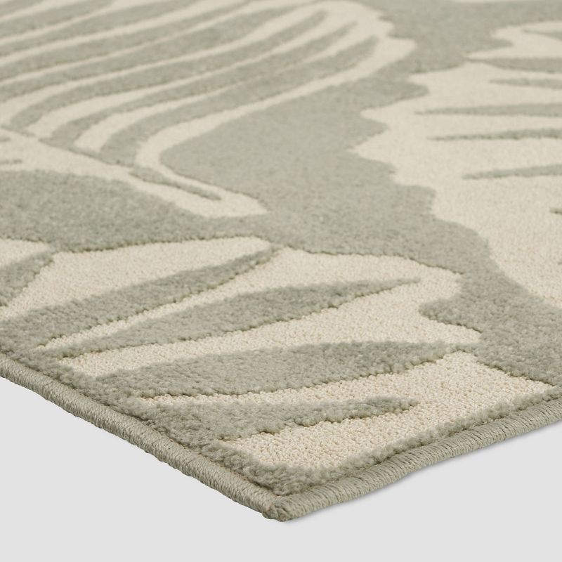 5' x 8' Verbena Floral Outdoor Rug Green/Ivory - Christopher Knight Home