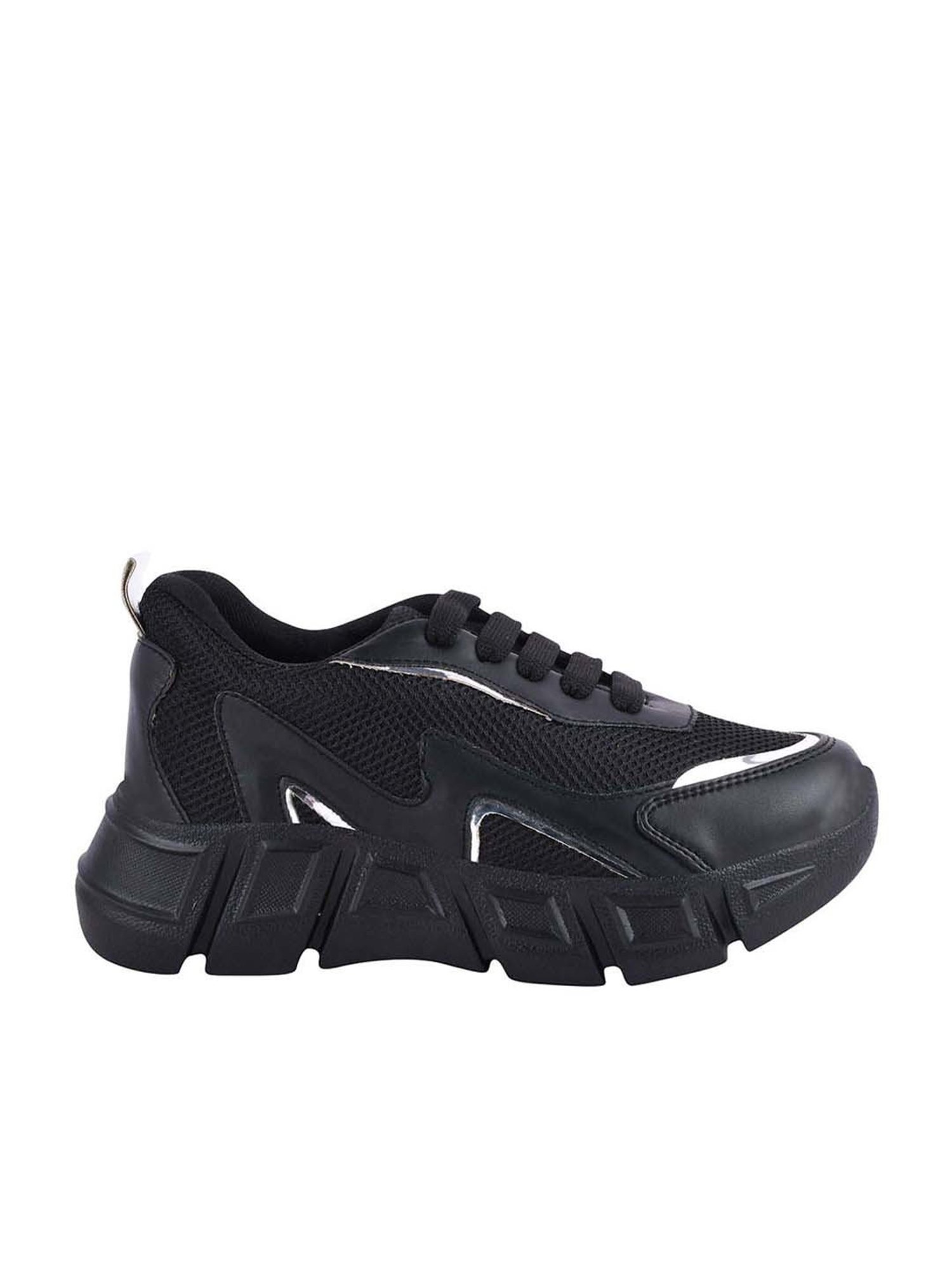 Shoetopia Kids Black Walking Shoes