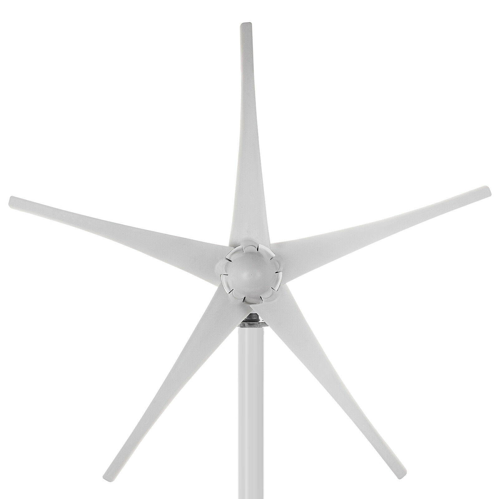 1200W 12V DC 5 Blades Wind Turbine Generator W/ Charger Controller Home Power