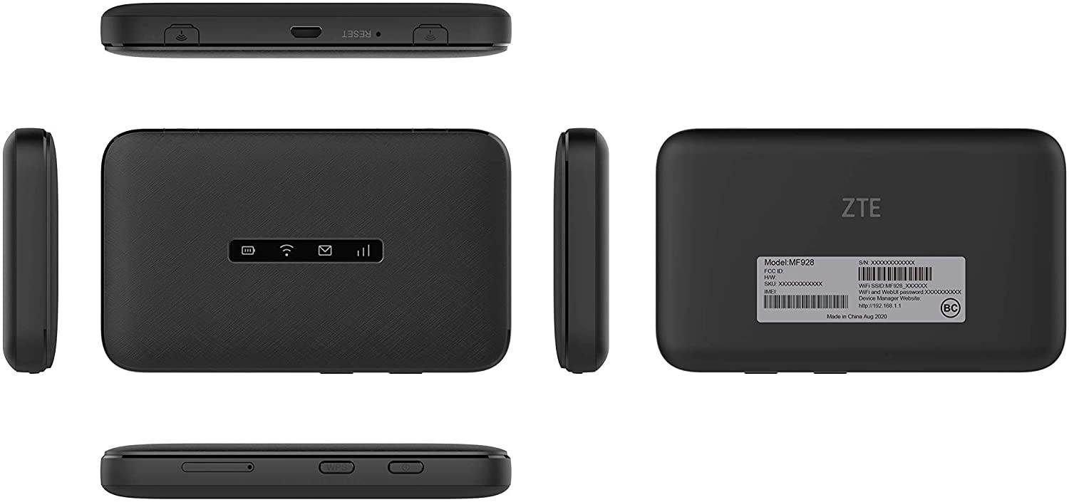 ZTE ZMAX Connect Mobile Hotspot 4G LTE | Connect Up to 10 Devices | Create WLAN Anywhere | Unlocked to Use Any Sim Card-Contact Your Carrier for Data Plan