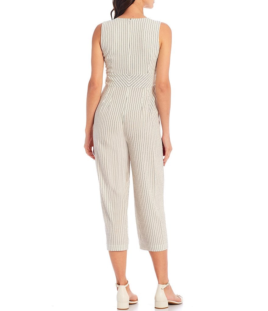 Tahari ASL Sequin Long Sleeve Crepe Jumpsuit