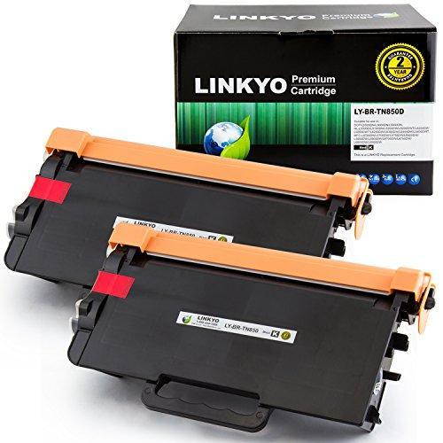 LINKYO Replacement for Brother TN850 TN-850 TN820 Toner Cartridge (Black, High Yield, 2-Pack)