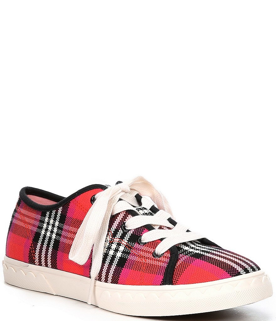 kate spade new york Vale Plaid Lace-Up Sneakers