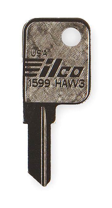KABA ILCO 1599-HAW3 Key Blank,Brass,Hayworth Lock,PK10
